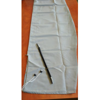 Pokrowiec ochronny na parasole wahadłowe o długości do 350 cm i wymiarach 300x300 w kolorze szarym