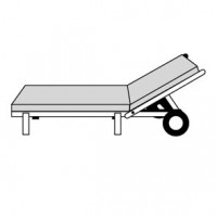 MOTION XL 8605 - poduszka na leżak ogrodowy