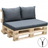 Siedzisko paletowe, siedzisko + 2x poduszki