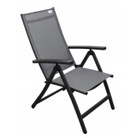 ACTIVE - krzesło rozkładane w kolorze szarym
