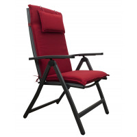 LUNA ACTIVE szary - komplet wypoczynkowy aluminiowy 6+1