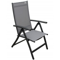 LUNA ACTIVE szary - komplet wypoczynkowy aluminiowy 6+1