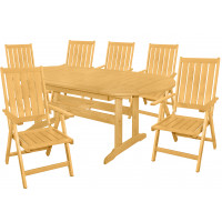 DOVER - zestaw sof drewnianych 6+1