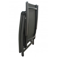 EXPERT ANTRACIT - komplet wypoczynkowy aluminiowy 6+2+1