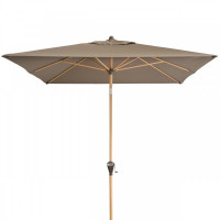 ALU WOOD 3 x 2 m – parasol z funkcją automatycznego odchylania i ochroną UV ULTRA