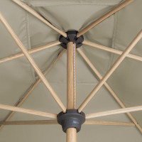 ALU WOOD 3 x 2 m – parasol z funkcją automatycznego odchylania i ochroną UV ULTRA
