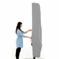 Pokrowiec ochronny na parasole wahadłowe o długości do 400 cm, szary