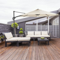 RAVENNA SMART 3 m – odchylany parasol ogrodowy z bocznym słupkiem