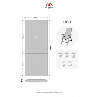 Poduszka na wysokie krzesełko i fotel MOTION XL 8605