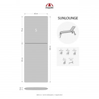 MOTION XL 8605 - poduszka na leżak ogrodowy