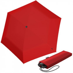 KNIRPS AS.050 SLIM SMALL RED - lekki, składany, płaski parasol damski