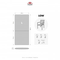 SPOT 2661 niska - poduszka na krzesło i fotel