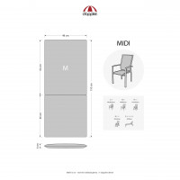 ELEGANT 2427 średni - poduszka na krzesło i fotel