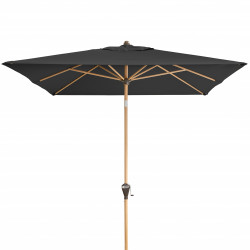 ALU WOOD 210 x 140 cm - parasol z automatycznym odchylaniem i ochroną UV ULTRA