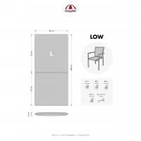 ELEGANT 2428 Low - zestaw 6 poduszek na krzesła i fotele