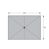 ALU WOOD 3 x 2 m – parasol z funkcją automatycznego odchylania i ochroną UV ULTRA