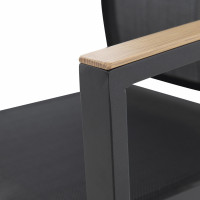 EXPERT WOOD antracyt - krzesło ogrodowe gastro sztaplowane