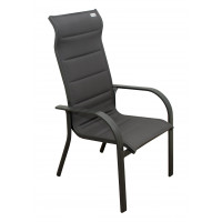 BERGAMO MIAMI szary - komplet wypoczynkowy aluminiowy 4+1