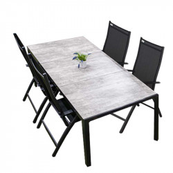 BERGAMO EXPERT - komplet wypoczynkowy aluminiowy 4+1