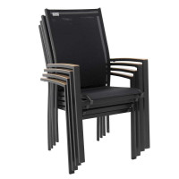 EXPERT WOOD antracyt - krzesło ogrodowe gastro sztaplowane