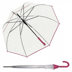 Hit Long Automatik Transparent - wysuwany, goły parasol damski
