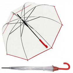 Hit Long Automatik Transparent - wysuwany, goły parasol damski