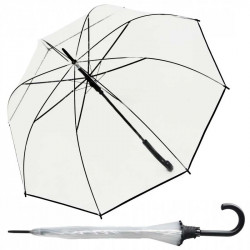 Hit Long Automatik Transparent - wysuwany, goły parasol damski