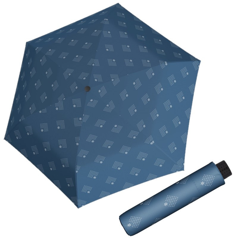 Fibre Havanna Night Sky blue - składany parasol damski