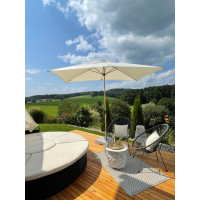 ALU WOOD 3 x 2 m – parasol z funkcją automatycznego odchylania i ochroną UV ULTRA