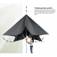 TELESTAR 5 m - duży, profesjonalny parasol