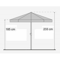 MEKSYK 2 m - uchylny parasol plażowy