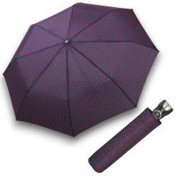 Gran Turismo Gents Print Navy – w pełni automatyczny składany parasol męski