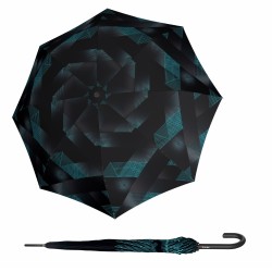 Knirps T .760 Stick Automatic wawes ice elegancki parasol z wysuwanym trzonem