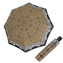 Fiber Magic Leopardo,satin - w pełni automatyczny parasol damski