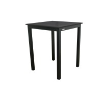 EXPERT WOOD antracyt - aluminiowy stół gastronomiczny z barem 90x90x110 cm