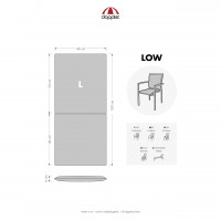 LIFE 5355 niska - 6 szt. - poduszka na krzesło i fotel