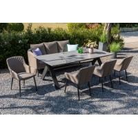 Paris LIKA-TEX® szary - luksusowe krzesło ogrodowe