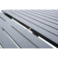 EXPERT ANTRACIT - komplet wypoczynkowy aluminiowy 6+2+1