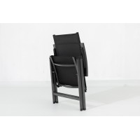 EXPERT ANTRACIT - komplet wypoczynkowy aluminiowy 6+2+1