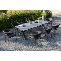 PARIS LIKA-TEX® szary - luksusowe krzesło ogrodowe